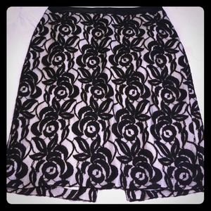 Ann Taylor lace pencil skirt